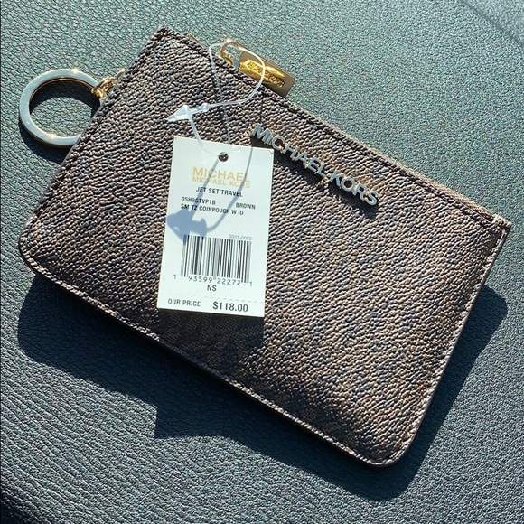 Michael Kors Handbags - Jet Set Travel Sm TZ Coinpouch W ID Leathe…
